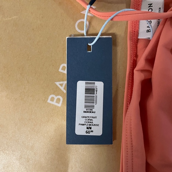 NEW unworn Babaton bandeau top (grapefruit coral) - Picture 6 of 7